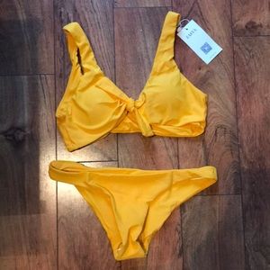Yellow bikini